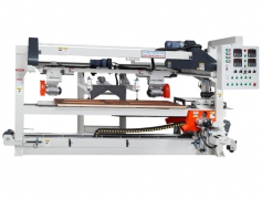 Auto. cross setting and shaping machine for door